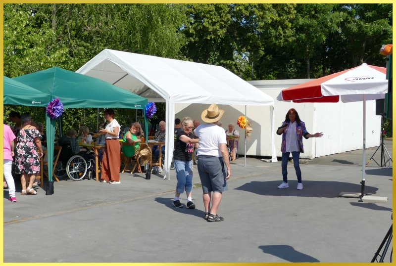 30 Grad Hitze beim Sommerfest.