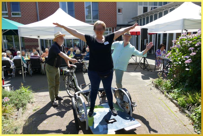 Eine Lastenrad fr Rollstuhlfahrer.